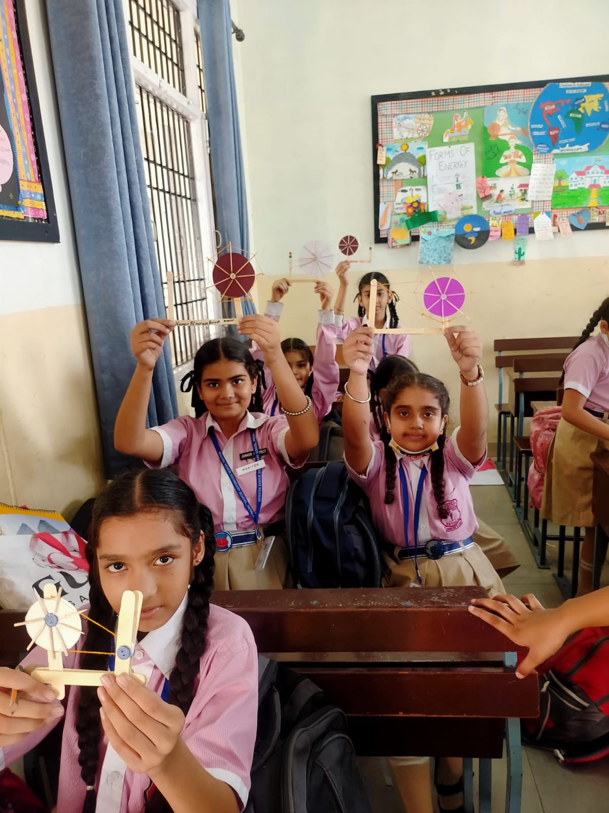 Saluting Gandhiji at Modern Senior Secondary School, Patiala